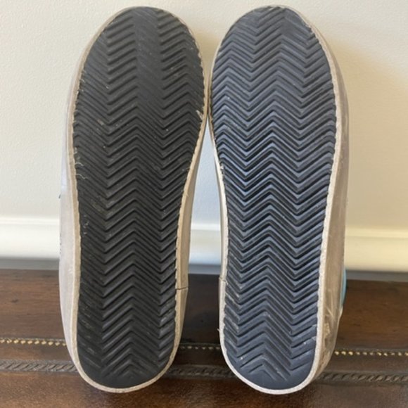 $595 Golden Goose Super-Star Blue Leather w/Silver Star Low-Top Sneakers EU38 - Picture 12 of 12